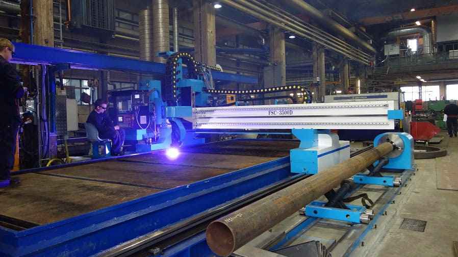 CNC Plasma/Gas Plate & Pipe Cutting Machine with Bevel - FSC Model, Plasma Pipe Beveling Cutter Machine
