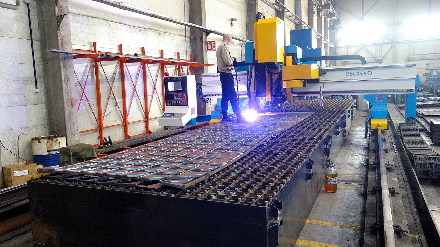 Gantry Type Fiber Laser Cutting CNC Machine